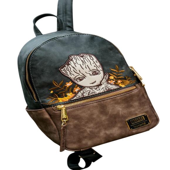 Loungefly Marvel Guardians of the Galaxy Groot Floral Mini Backpack NWT main image 4